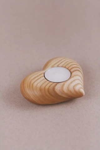 Tateplota İç Mekan Ahşap Şamdan Kalp 145108544 Aromatik