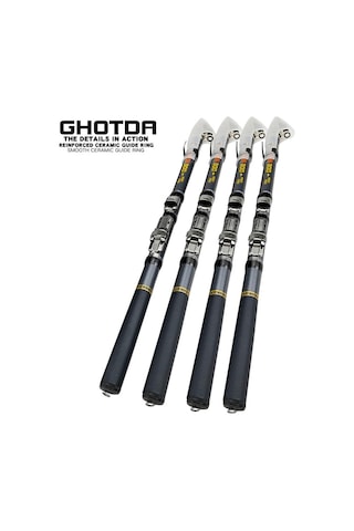 Mini Kaya Olta 1.5m 1.8m 2.1m 2.4m 2.7m 3.0m Teleskopik Karbon Fiber İplik Çubuk Süper Dayanıklı 1.5m