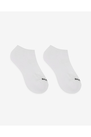 Skechers 6'lı Unisex Yarım Taban Destekli No Show Çorap Unisex Beyaz Çorap S118209-100 Beyaz