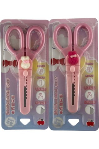 Tavşan Öğrenci Makası + Mini Maket Bıçağı 1 Adet