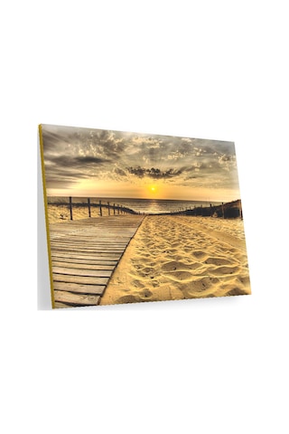 Cakasepetim Gün Batımında Plaj Ahşap Mdf Tablo