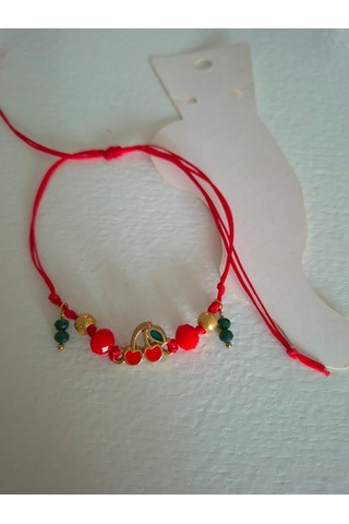 Glamglamour Kırmızı Kiraz Bayan Halhal