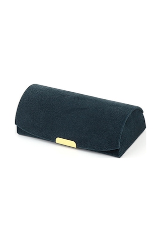 Cbtx Taşınabilir Seyahat Kemerli Takı Saklama Kutusu Küpe Bileklik Takı Organizatör Vitrin - Lacivert