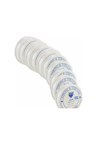 10 Adet. Misina. Şeffaf. 1 Mm. Esnek. Silikon Misine. El İşi Takı
