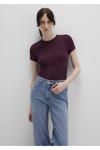 Mavi - Bordo Basic Tişört 1613081-70434 Bordo