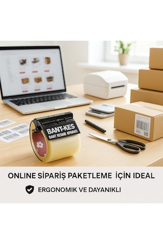 Masaüstü Bant Kesme Aparatı Kaymaz Bant Dispenseri, Ofis, Ev Ve Okul Kullanımı İçin Pratik Bantlık, Şeffaf Bant Kesici Diğer