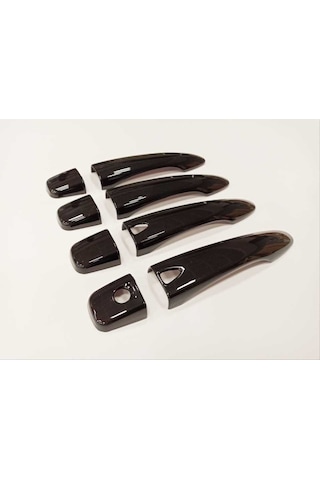 Autogp Honda City Uyumlu Dış Kapı Kolu Kaplaması Smart Key Piano Black 2021+ İçin Uygundur