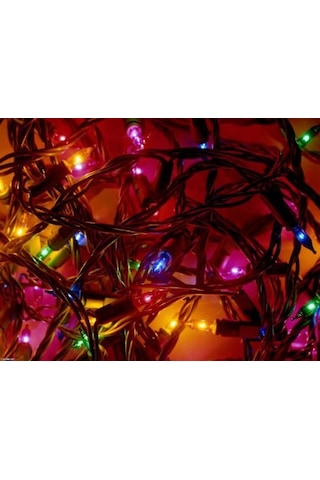 30 Ledli Pirinç Renkli Yılbaşı Ağacı Işığı Renkli