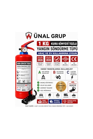 1 Kg Yangın Söndürme Tüpü Kkt Araç Yangın Tüpü Tüvtürk Onaylı Üretim 2026 Tekrar Dolum