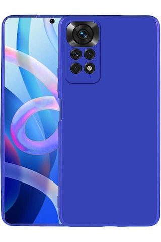 Xiaomi Redmi Note 12 Pro 4g Kılıf Mkst Premier Silikon Kapak - Saks Mavi Mavi