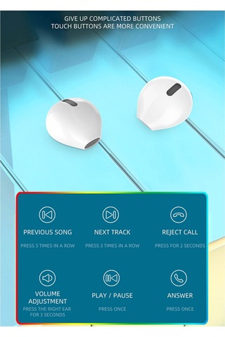 X6ws Mini Gürültü Azaltma Dijital Ekran Tws Kablosuz Bluetooth Kulaklık Siyah
