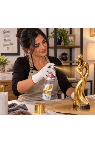 Altın Effect Metalik Sarı Sprey Boya Akrilik Börfh 400 Ml 6025053 0