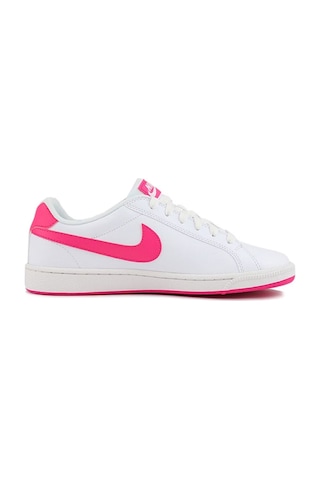 Nike Court Vintage Majestic Leather Sneaker Hakiki Deri Günlük Spor Ayakkabı Beyaz Pembe Beyaz