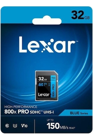 Lexar 800X Sd Uhsı V30 32 GB 150 Mb/s Hafıza Kartı