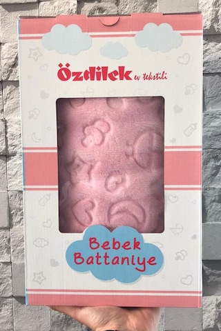 Özdilek Embos Peluş Bebek Battaniyesi 100 X 120 Pembe