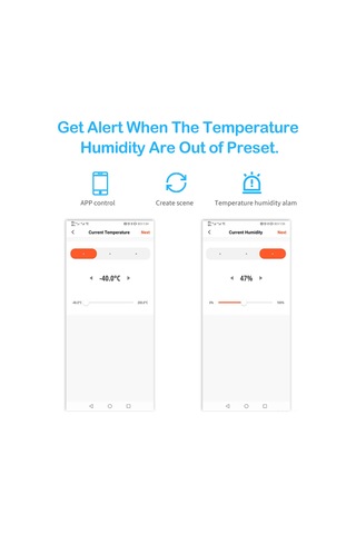 Mufunye Akıllı Wifi Ve Bluetooth Özellikli Dijital Termometre Nem Ölçer - Lcd Ekranlı, Alarm Fonksiyonlu, Alexa Uyumlu