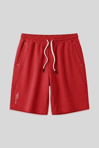 Air Jones Tommy Life Fiesta Pamuklu Kalın Yumuşak Dokulu Standart Fit Basic Erkek Şort - 81278 Kırmızı