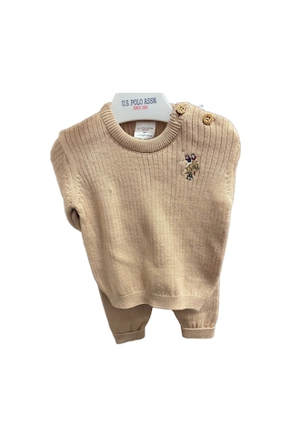 U.S. Polo Assn. 2li Takım Bisküvi-12704 Bej