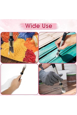 Xurunkeji Adet Küçük Boya Fırçası, Duvarlar, Rötuşlar, Süpürgelikler Ve Ev Duvar Köşeleri İçin Boya Fırçaları