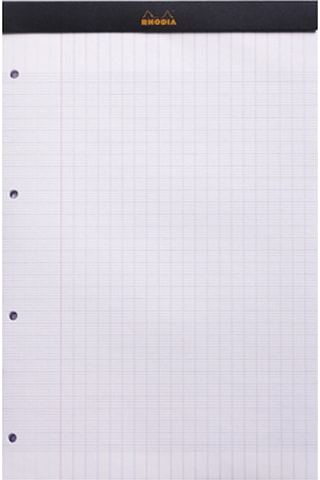 Rhodia 210 318Mm A4 Seyes Bloknot Siyah Kapak Defter Ra201009