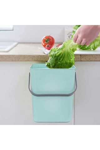 Suntek Magideal Modern Atık Çöp Kutusu Duvara Monte Ofis Mavi 3 L orta Mavi