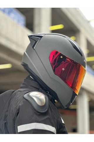 Ls2 Rapıd 2 Mat Concrete Kask Şeffaf Vizör + Spoiler Mat Concrete