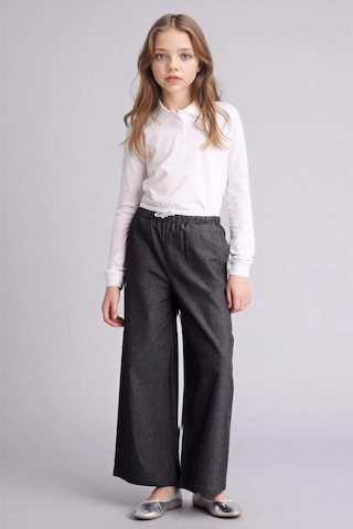 Defacto Wıde Leg Jean Görünümlü Pantolon Kız Çocuk G6814a826smbk27 Siyah-bk27