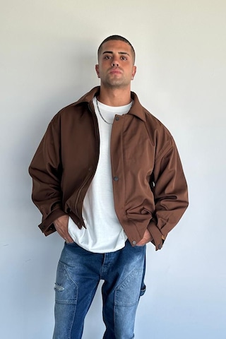 Terapi Men Kahverengi Oversize Bomber Ceket Kahverengi