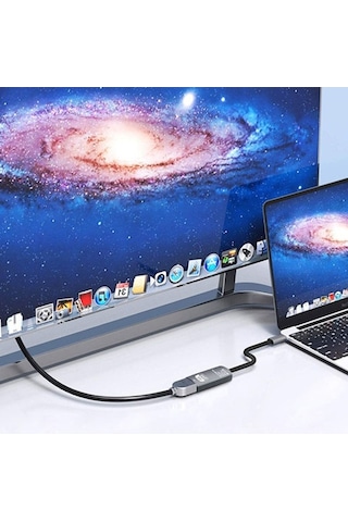 Qingmipy Type-c'den Hdmı'ye 4k 30hz Çözünürlükte Hd Ekran Yansıtma Kablosu - Çok Amaçlı Video/audio Aktarım Adaptörü