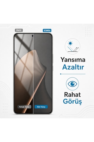 Xiaomi 15t Pro Mat Ekran Koruyucu Parmak İzi Bırakmaz