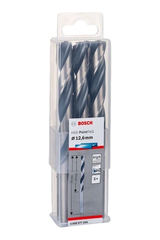 Bosch Hss Pointeq 12.6 Mm Metal Matkap Ucu 5'Li 2608577294