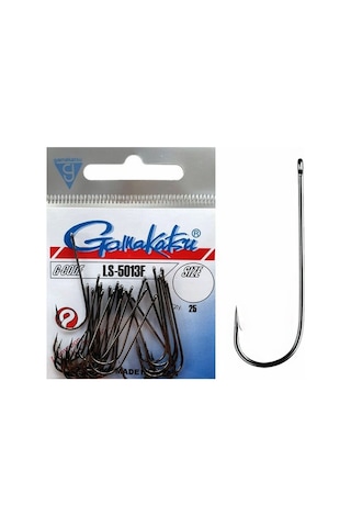 Gamakatsu Ls-5013f Uzun Saplı Siyah Olta İğnesi No: 2/0