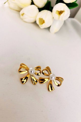 Fiyonk Model Gold Küpe Çok Renkli