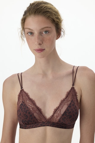 Penti Kahverengi Printed Micro Lace Triangle Sütyen Bn83