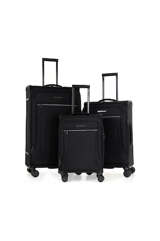 Verage Gm21002w Kumaş 3 Lü Valiz Seti-siyah Siyah