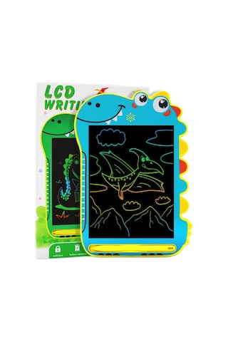 Çizim Oyuncaklar Grafik Karikatür El Yazısı Ped Renkli Ekran Çizim Tableti Lcd Yazma Tableti Çocukla Mavi