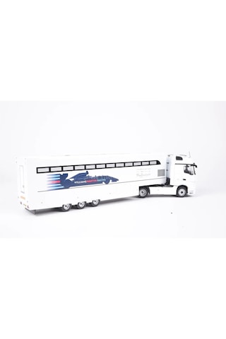 1:43 Ölçek 2016 Mercedes Benz Actros Team Williams Martini Racing Diecast Metal Minyatür Model Araba 40cm