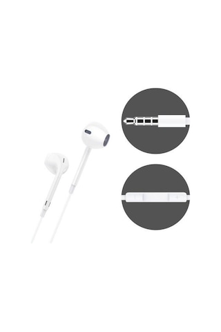 Jopus K50 İphone 6g\5g İle Uyumlu Mikrofonlu Kulaklık Beyaz Diğer