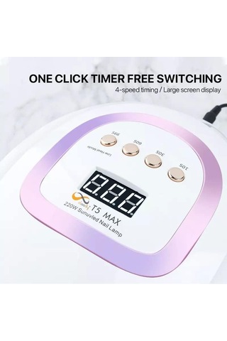 T5 Max 220 Watt 57 Led Uv Led Kalıcı Oje Protez Tırnak Kurutucu Sun