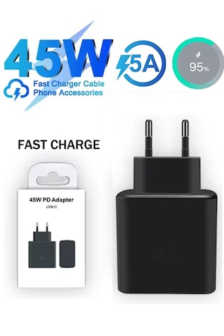Samsung Galaxy Tab S11 S10 S9 S8 S7 Fe Ultra Plus 5g Wi-fi Uyumlu 45w Turbo Hızlı Şarj Adaptörü -