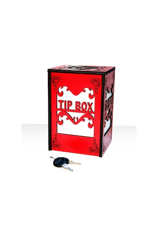Ahşap Tip Box Bahşiş Kutusu Anahtarlı Kilitli Kırmızı Nocolor-305d0721 Ahşap Tip Box Bahşiş Kutusu Anahtarlı Kilitli Kırmızı Nocolor-305d0721
