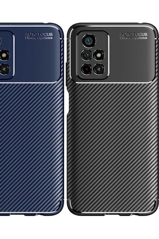 Xiaomi Poco M4 Pro 5G Kılıf Karbon Silikon Case Kapak