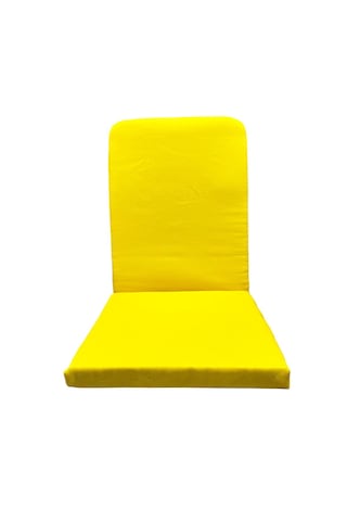 Meditasyon Sandalyesi - Sırt Destekli Yer Minderi - Backjack - Yoga Sandalyesi - Yoga Minderi Sarı
