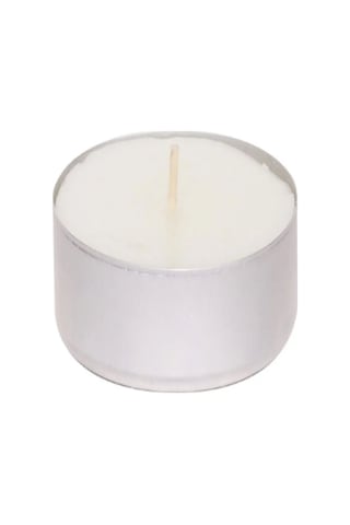 100 Adet Boş Alüminyum Tealight Mum Kabı Maxi Boy 5,5 1,8 Cm Gri