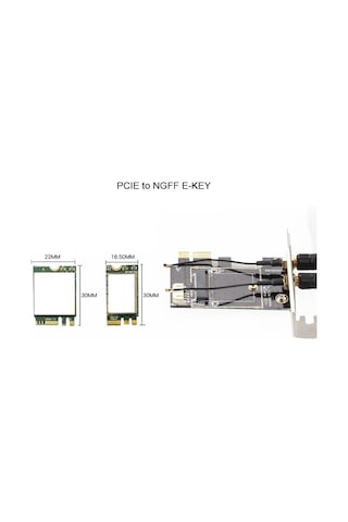 Storeofwifi PCIe WiFi Adaptör Kartı | Wi-Fi 7/6E Uyumlu | AX210 BE200