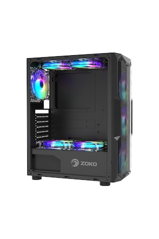 Novahub Zoko Aquarius 4x12 Cm Argb Fan Mesh Panel Atx Bilgisayar Kasası Materyal: Spcc-abs, Opt. 4 Fan