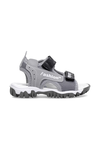 Elit Şa-b-022-25y Bebe Erkek Çocuk Düz Sandalet Gri Gri