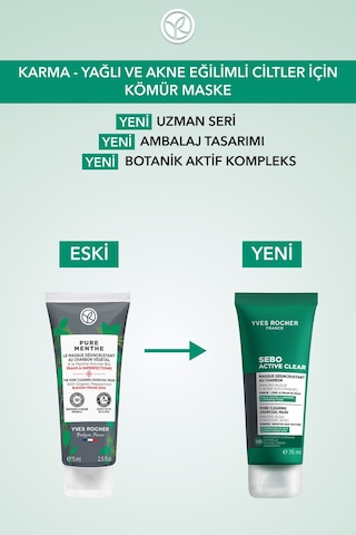 Kömür Bazlı Arındırıcı Maske - Siyah Noktaları Azaltıcı, Süksinik Asit Ve Botanik Kompleks 75ml