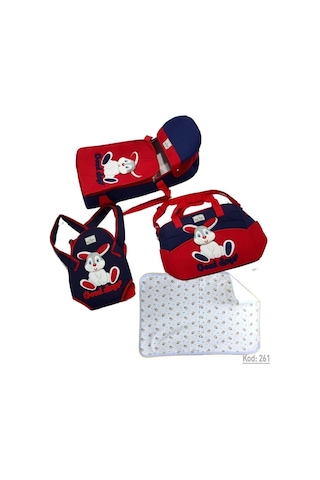 Rain Baby Tavşan Figürlü Dört Parça Bebek Taşıma Seti