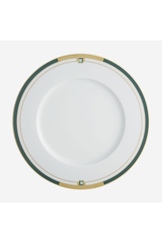 Yeşil Porselen Yemek Tabağı 30 Cm